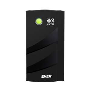 EVER DUO 850 AVR USB 850VA/550W Sursa de alimentare neîntreruptă (UPS) cu tehnologie AVR, negru - Surse de alimentare neîntreruptibile UPS