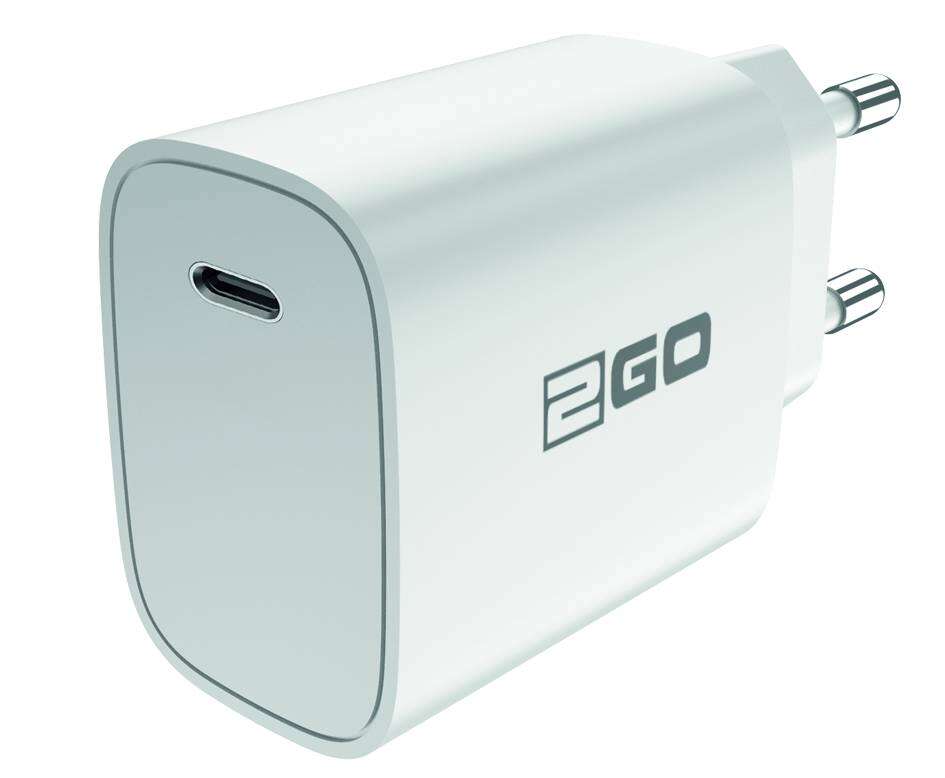 2GO Ladegerät 20W  1x USB-C  Power Delivery   weiß