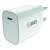 Încărcător de perete USB-C 2GO de 20 W, alb, încărcare rapidă pentru smartphone-uri și tablete
