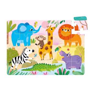 CzuCzu 24 darabos puzzle afrikai állatokkal a szavannában - CzuCzu