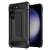 ARMOR phone case for Samsung Galaxy S23 PLUS in black, front and back view