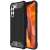 ARMOR phone case for Samsung Galaxy S23 PLUS in black, front and back view