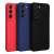 Forcell Soft-Touch case for Samsung Galaxy S23 Plus, available in red, dark blue, and black