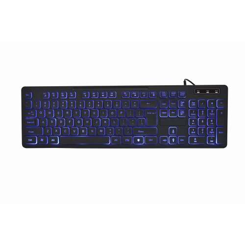 Gembird KB-UML3-02 Wired Keyboard with Blue Backlight - US Layout