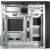 Inter-Tech IT-6505 Reto számítógépház, fekete, Micro-ATX, hátulnézet, bemenetek és bővítőhelyek