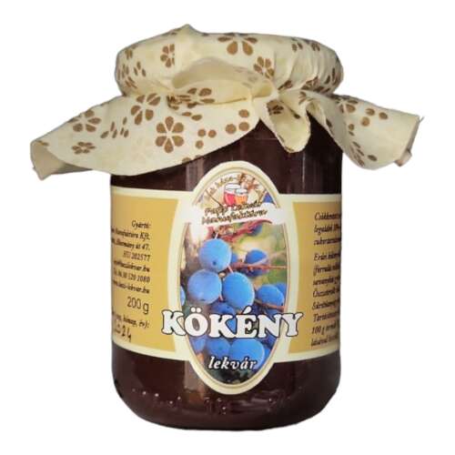 200g Glas Kökény lekvár (Schlehenmarmelade) von Papp Csaba Manufaktúra