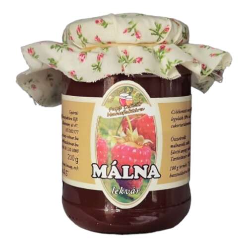 200g pohárik malinového džemu, Málna lekvár značka