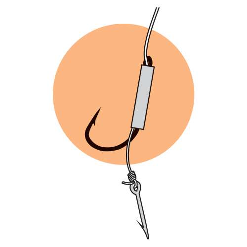 Jaxon method feeder előkötött horog 8-as méret, 0.12mm zsinór