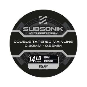 Subsonik Double Tapered Mainline Clear Horgász Zsinór, 14lb, 990m - Sonik