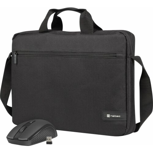 Natec Wallaroo 2 Laptoptasche und kabelloses Maus Set