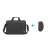 Natec Wallaroo 2 Laptoptasche und drahtlose Maus Set, schwarz