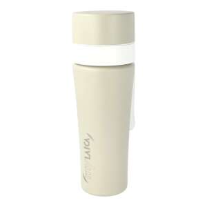 Laica MyLAICA 550ml water filter bottle, beige, side view - Water Bottle