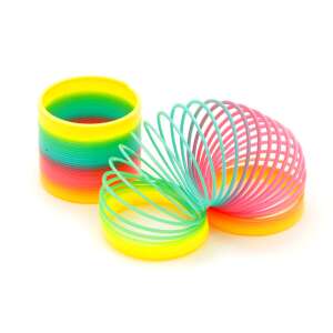 Slinky curcubeu, jucărie cu arc colorată pentru copii, distractivă și captivantă, perfectă pentru joacă - Jocuri stiintifice si exploratori