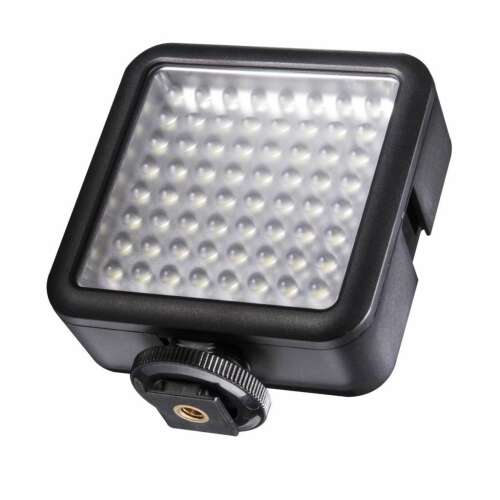 Walimex Pro 20342 LED Videólámpa, 64 LED, kompakt, akciókamerákhoz, videokamerákhoz, DSLR kamerákhoz