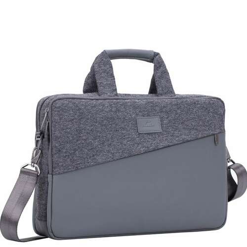 RivaCase 7930 Graue 15.6 Zoll Laptoptasche mit Schultergurt