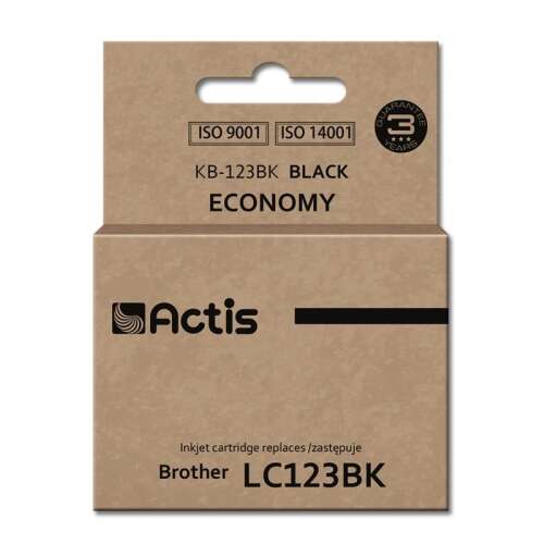 Actis KB-123BK Fekete Tintapatron Brother Nyomtatókhoz