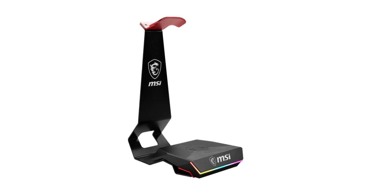 MSI HS01 Combo QI charging headset stand