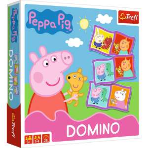 Peppa Pig Dominoes game box, featuring Peppa Pig and George Pig - Domino, Chess Set