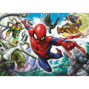 Puzzle Marvel Spider-Man 200 de piese cu Spider-Man și ticăloșii săi - Trefl Puzzle