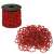 Red beaded garland, 10 meters long, 8 mm beads, Springos