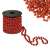 Red beaded garland, 10 meters long, 8 mm beads, Springos