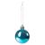 Springos blue shiny Christmas tree ornament, 4cm