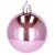 Springos rosa glänzende Weihnachtsbaumkugel, 5 cm