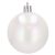 Springos white shiny Christmas tree ornament