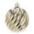 Gold Christmas tree bauble, 6cm, embossed