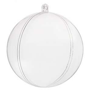 Springos 6 cm clear acrylic Christmas ornament ball - Christmas tree ornament