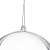 Springos 6 cm clear acrylic Christmas ornament ball with silver string