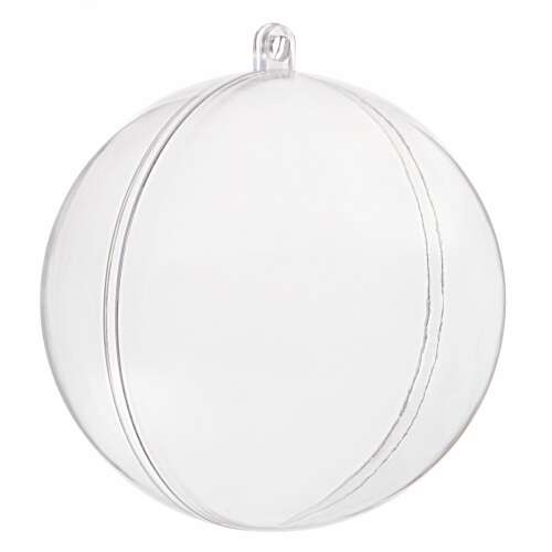 Springos 6 cm klare Acryl-Weihnachtskugel