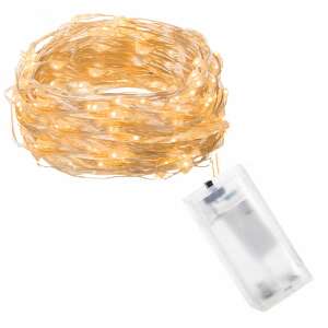 Springos 10 LED elemes fényfüzér, meleg fehér - Springos Fényfüzér