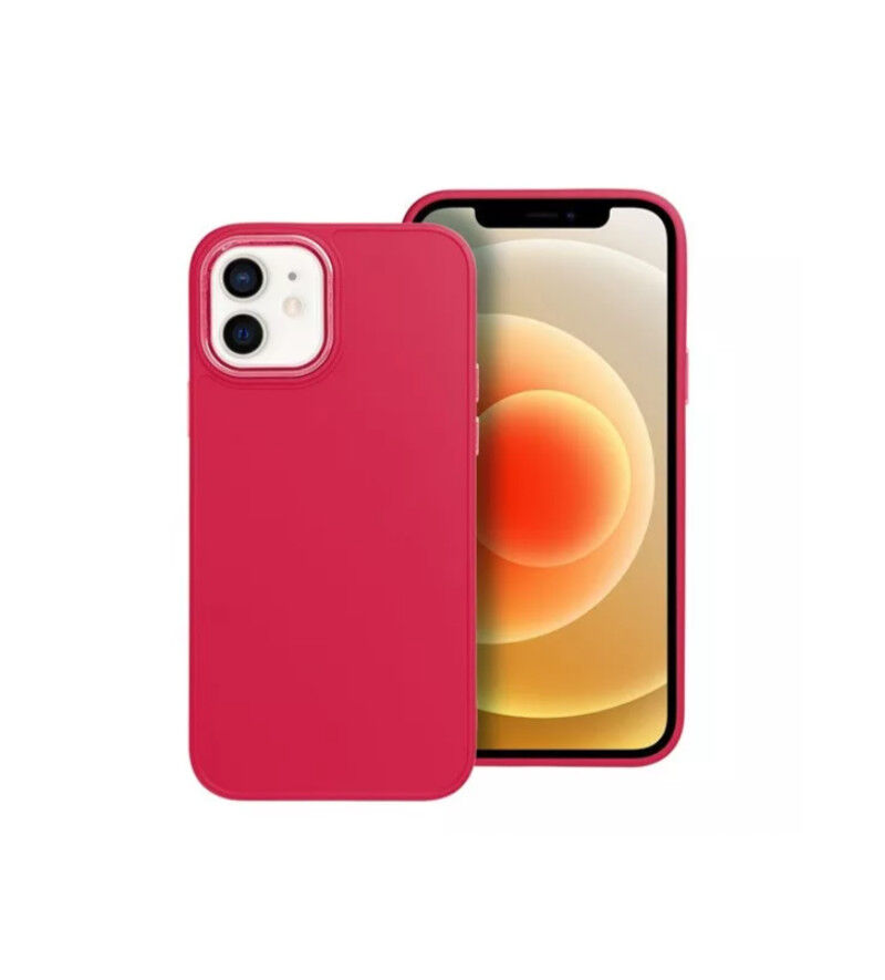 Husă OEM Frame Apple iPhone 12/12 Pro Husă Spate - Magenta