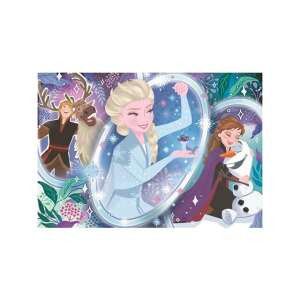 Jégvarázs II Supercolor puzzle, 104 darabos, Elzával, Annával, Kristoffal és Olaf-fal - Clementoni Puzzle