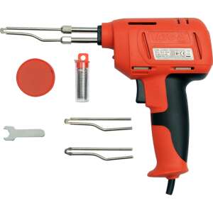 YATO YT-8245 180W Soldering Iron with LED Work Light, 3 Tips, Soldering Wire, Flux, and Wrench - Tool accessories