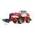 Bruder Manitou MRT 2150 teleszkópos rakodó játék, piros, fekete vödörrel és villákkal, 1:16 méretarány