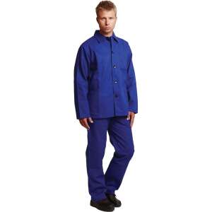 oblek nohavice do pása + kabát modrý be-01-001 56 32162356 Pracovné obleky