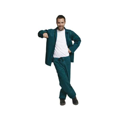 costum pantalonii de talie + palton verde be-01-001 56 32162366