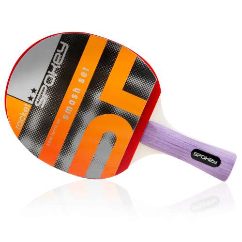 Rachetă de tenis de masă Spokey Smash Set, design portocaliu și negru