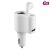 Sal BT SABT 31 White Bluetooth Earbud Car Charger with USB Port