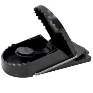 Swissinno Super Cat rat trap, black plastic, open, spring mechanism - Live Animal Trap