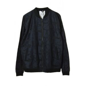 Men's dark blue patterned windbreaker jacket - Men's jacket