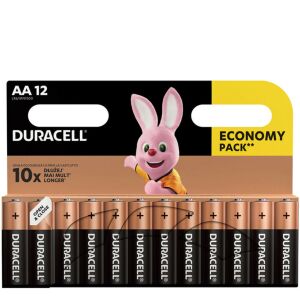 Duracell AA Alkáli Elemek, 12 darabos Gazdaságos Csomag - Duracell