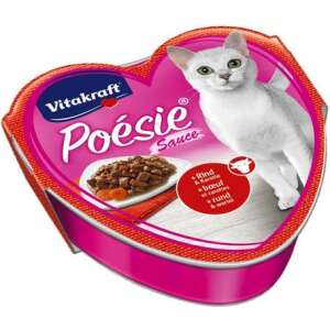 Vitakraft Poésie szószos macskaeledel marhával és sárgarépával alutálkában (15 x 85 g) 1275 g 32170677 Macskaeledel