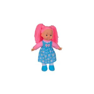 Virágos ruhás rongybaba játék doll with pink hair and blue dress - Simba Toys Baba