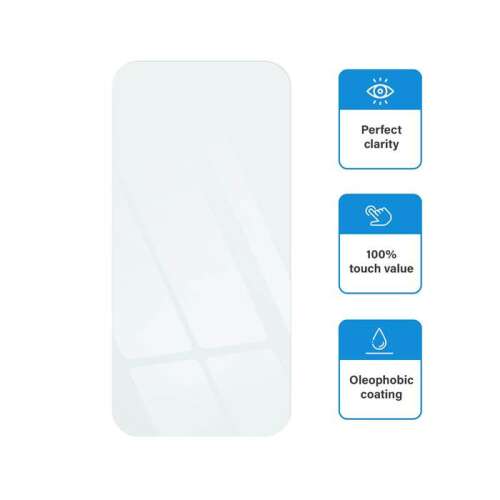 Realme 10 Pro+ edzett üveg képernyővédő tisztasági és érintés ikonokkal - Realme