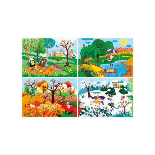 4 évszak 20,60,100,180 db-os puzzle - Clementoni 81287550 - Puzzle