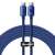 Kabel Baseus Crystal Shine Series USB-C do USB-C, 100W Power Delivery, 1,2m, niebieski