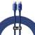 Kabel Baseus Crystal Shine Series USB-C do USB-C, 100W Power Delivery, 1,2m, niebieski